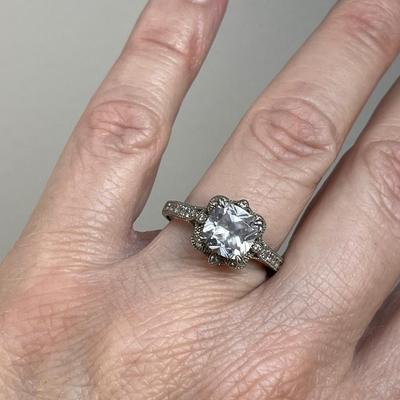 CZ Sterling Silver Ring 7.5