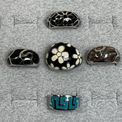 5 Stainless Steel Rings