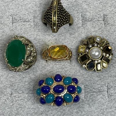 Set of 5 Costume Rings some Lia Sophia