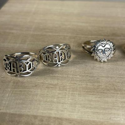 Sterling Silver Baby Rings New