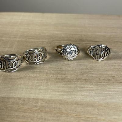 Sterling Silver Baby Rings New