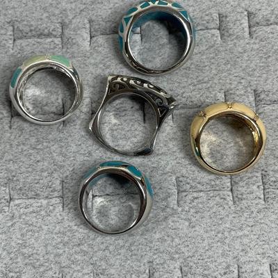 Stainless and Costume Rings Set
