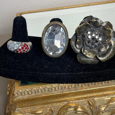 Set of 5 Costume Rings