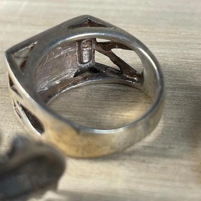 Sterling silver Dolphin Rings Set of 4