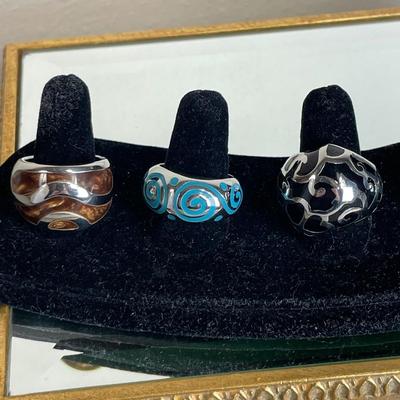 Stainless Steel Rings Set of 5