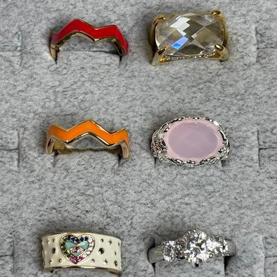 Costume Rings Set of 6