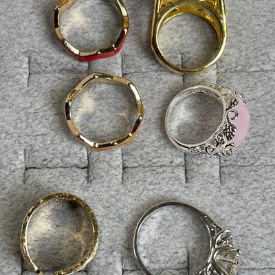 Costume Rings Set of 6