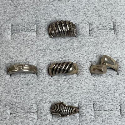 Sterling Silver Ring Lot of 5