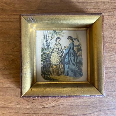 LOT 67F: Vintage Assortment of Framed Artwork Depicting Women Varying in Size