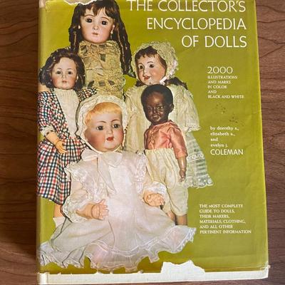 LOT 82F: (5) Vintage Dolls and (1) Collector's Encyclopedia of Dolls