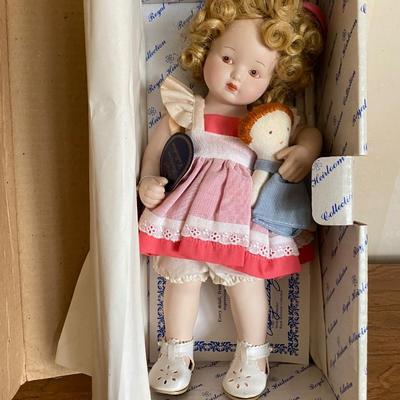 LOT 83F: (5) Small Vintage Dolls and (5) Books About Dolls