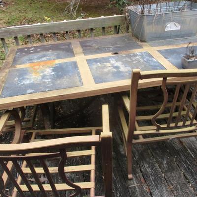 Outdoor Metal Table & Chairs