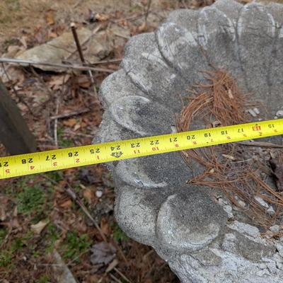 Concrete Birdbath Swan Design Base