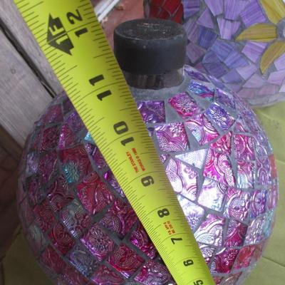 10" Echo Valley Mosaic Glass Gazing Globes