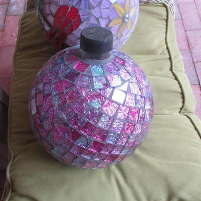 10" Echo Valley Mosaic Glass Gazing Globes