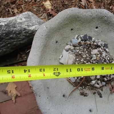 17" Tall Cherub Bird Bath