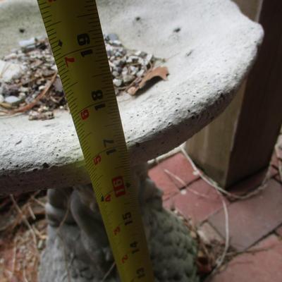 17" Tall Cherub Bird Bath