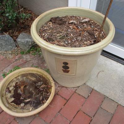 20" x 20" Large Ceramic Planter