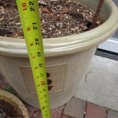 20" x 20" Large Ceramic Planter