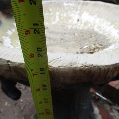 19" Tall Bear & Squirrel Resin Bird Bath