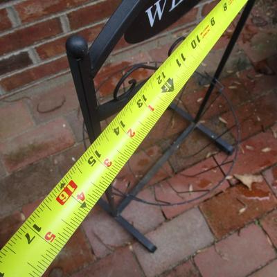 Welcome Sign Plant Stand