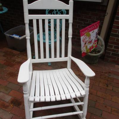 White Porch Rocking Chair