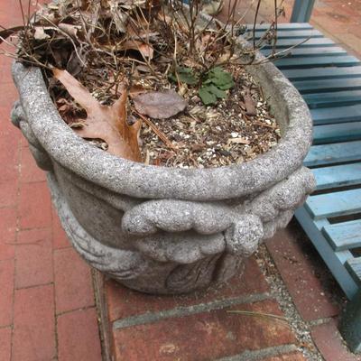 Concrete Bow Design Planter Approx 19 1/2" x 12" x 19" Choice 4