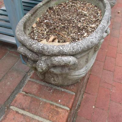 Concrete Bow Design Planter Approx 19 1/2" x 12" x 19" Choice 3