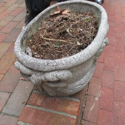 Concrete Bow Design Planter Approx 19 1/2" x 12" x 19" Choice 2