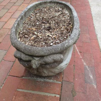 Concrete Bow Design Planter Approx 19 1/2" x 12" x 19" Choice 1