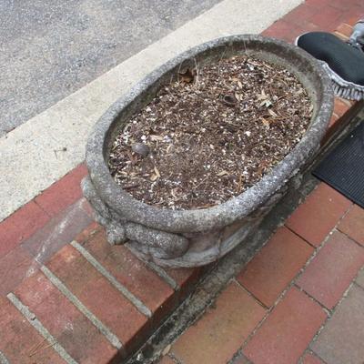 Concrete Bow Design Planter Approx 19 1/2" x 12" x 19" Choice 1