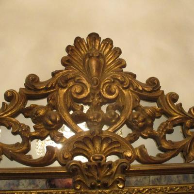 Antique Gilt Mirror Approx 26" x 49"