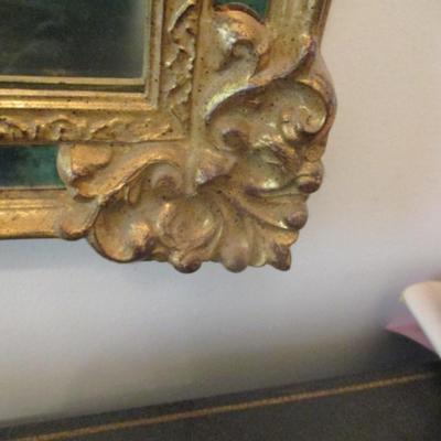 Antique Gilt Mirror Approx 26" x 49"