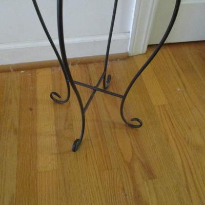 Approx 12" x 18" Black Bear Metal Plant Stand