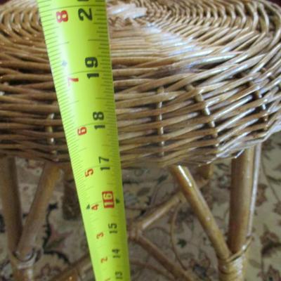 Approx 19" Wicker Stool