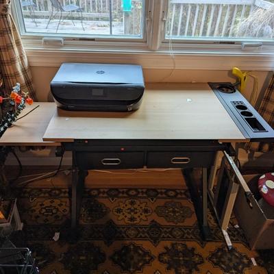 Wood/Metal Office/Craft Desk