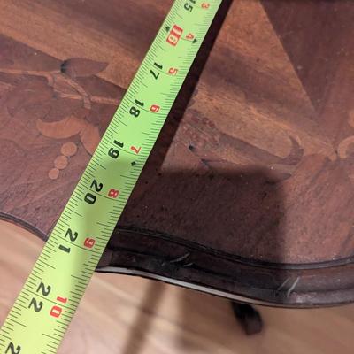 Antique Pie Crust Side Table 2 Tier