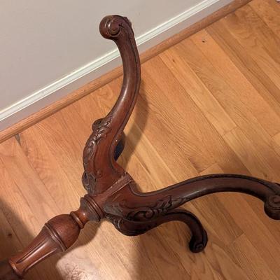 Antique Pie Crust Side Table 2 Tier