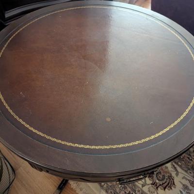 Mersman Round Drum Table With 1 Drawer