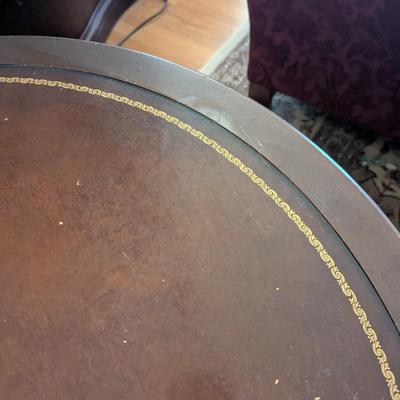 Mersman Round Drum Table With 1 Drawer