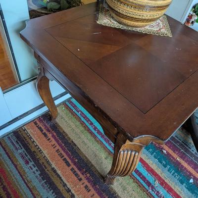 Wood Side Table With 1 Drawer