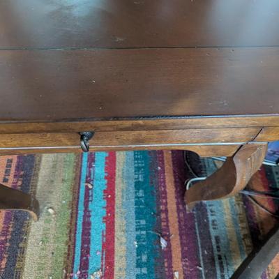Wood Side Table With 1 Drawer