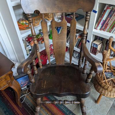 Solid Wood Rocking Chair