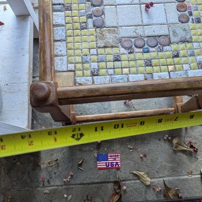 Mosaic Tiled Plant Stand