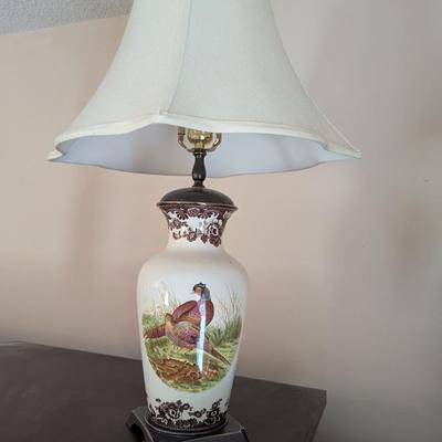 Ceramic Pheasant Table Lamp