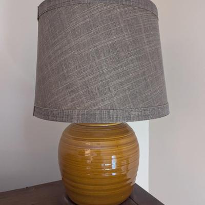 Glazed Pottery Table Lamp