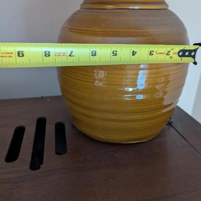 Glazed Pottery Table Lamp