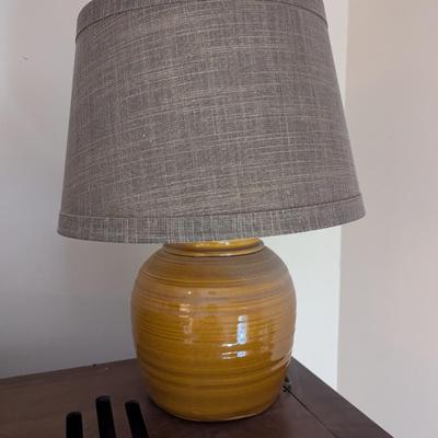 Glazed Pottery Table Lamp
