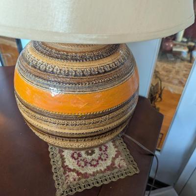 Decorative Pottery Table Lamp Felt On The Bottom