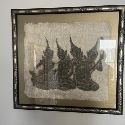 Vintage Thai Temple Rubbing